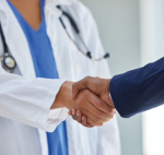 Doctors shaking hands.