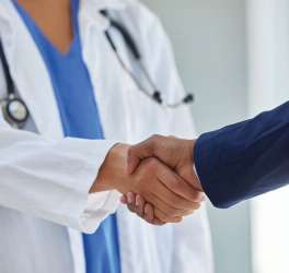 Doctors shaking hands.