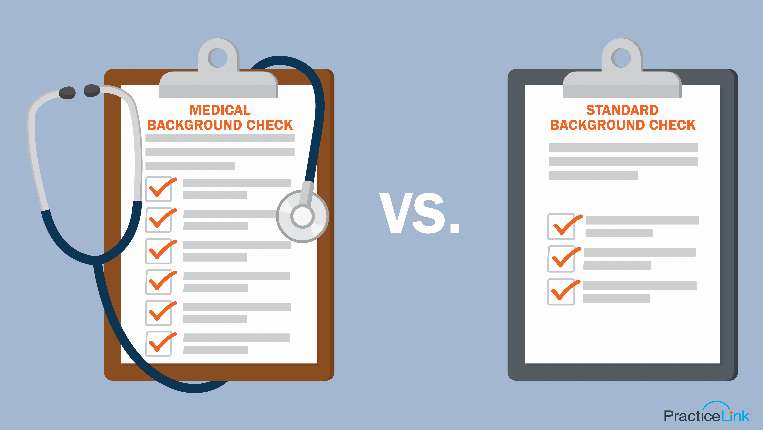 See how a medical background check differs from a standard background check