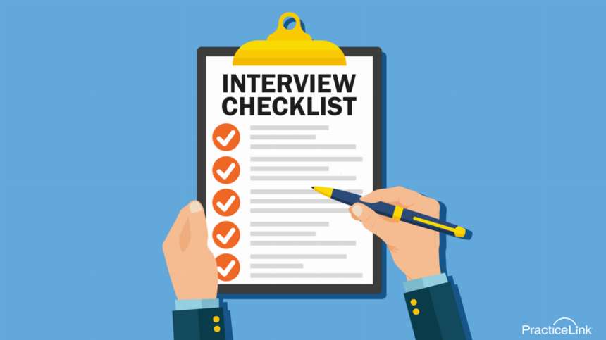Follow this checklist when conducting interviews