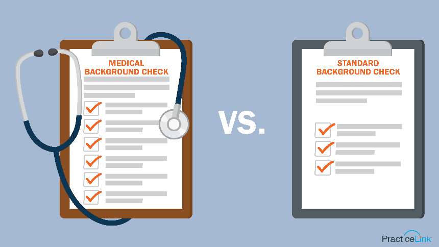See how a medical background check differs from a standard background check