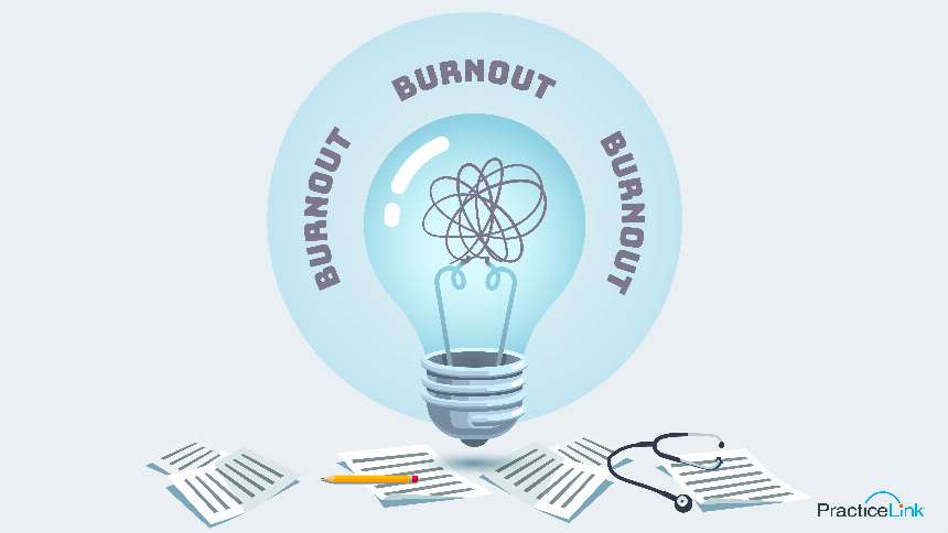 Understand burnout rates in physicians based on specialty.
